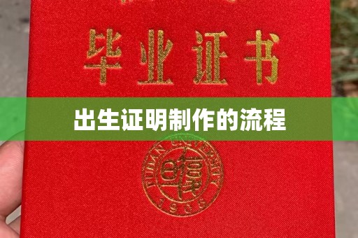 鄞州出生证明制作的流程