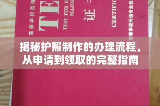 鄞州揭秘护照制作的办理流程，从申请到领取的完整指南