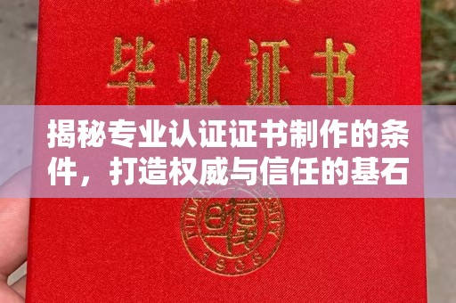 鄞州揭秘专业认证证书制作的条件，打造权威与信任的基石