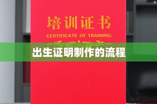 鄞州出生证明制作的流程