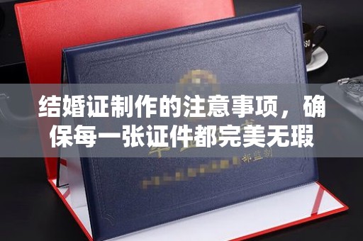 鄞州结婚证制作的注意事项，确保每一张证件都完美无瑕