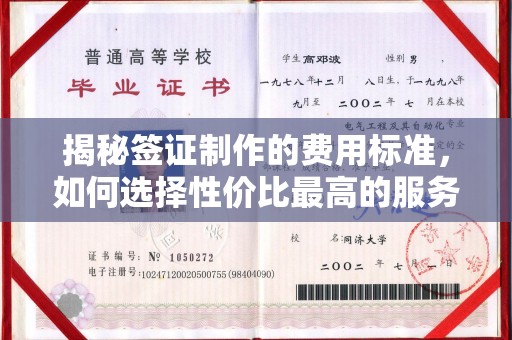 鄞州揭秘签证制作的费用标准，如何选择性价比最高的服务？