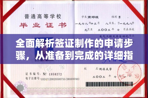 鄞州全面解析签证制作的申请步骤，从准备到完成的详细指南